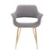 Armen Living Gigi Gray Velvet Dining Room Chair with Gold Metal Legs, PK2 LCGICHGREY - alternate 10
